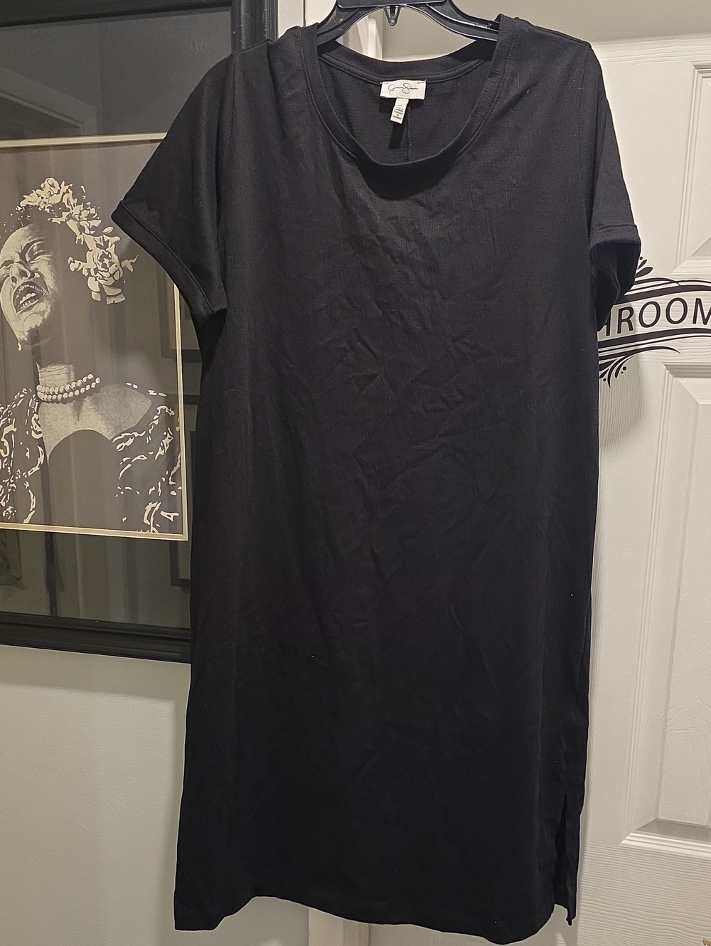 Jessica Simpson Black Short Sleeve Tunic Dress